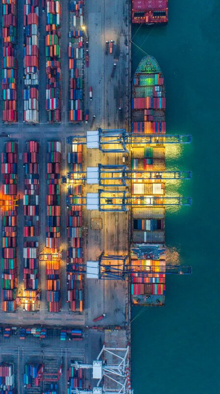 Container port, clearing and forwarding