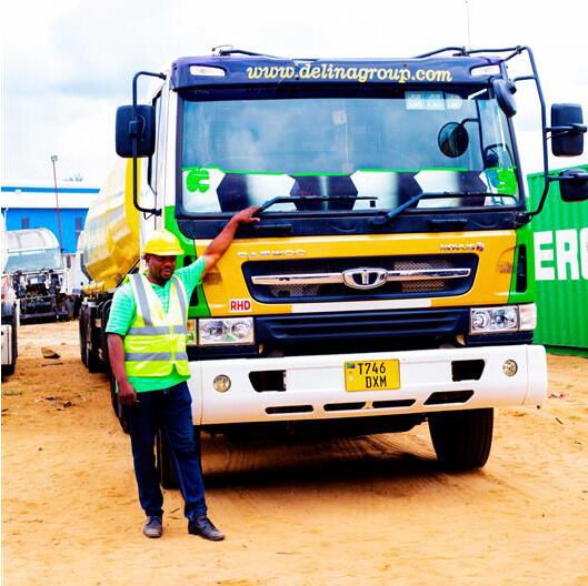 Delina driver and truck